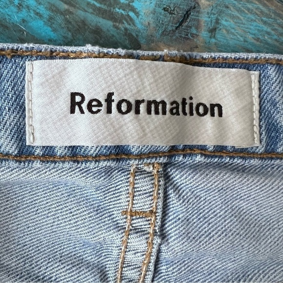 Reformation Julia Crop High Waist Cigarette Jeans Size 27 - Picture 10 of 11